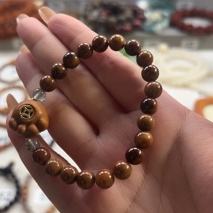 菩提根/象牙果吊坠黄色