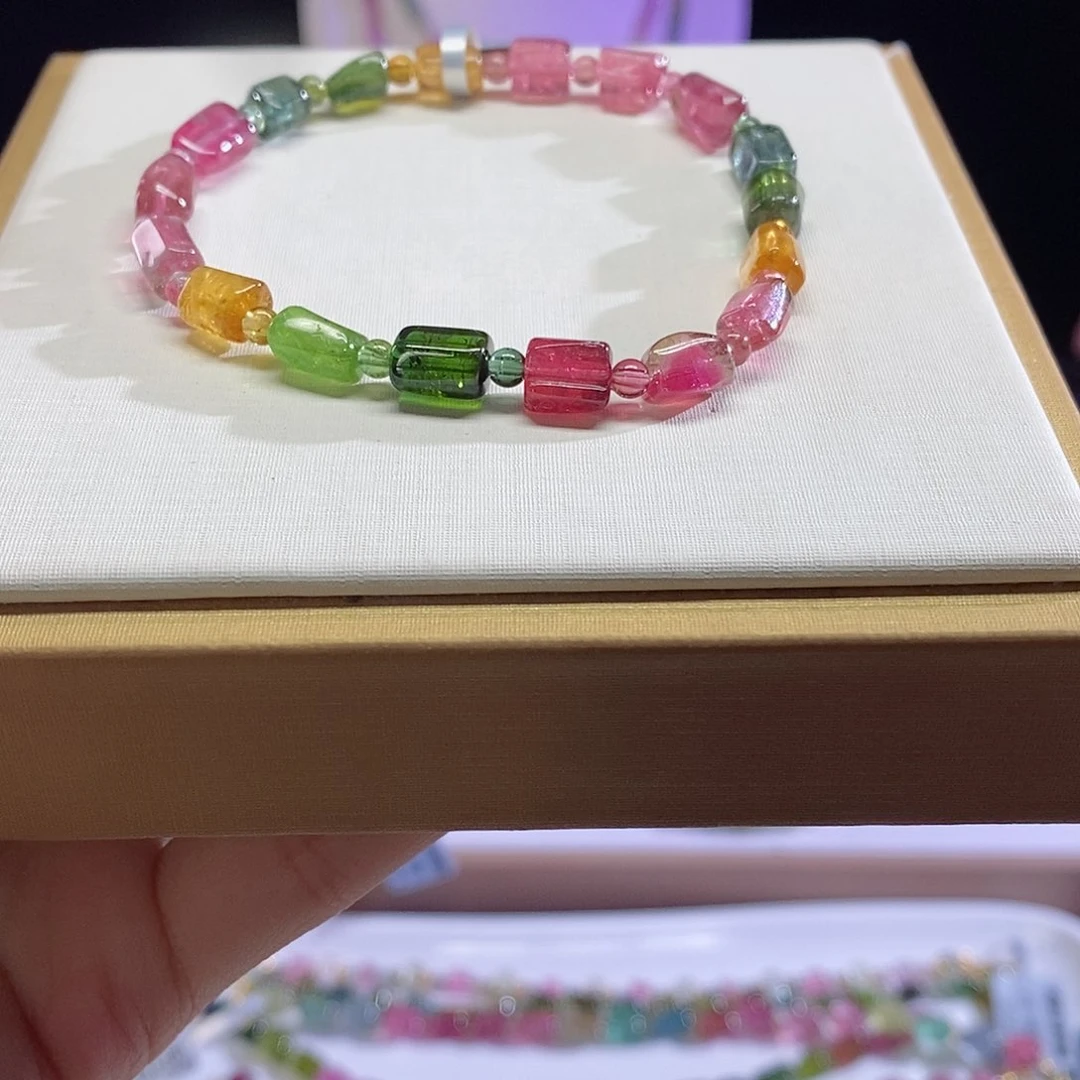 碧玺手链未镶嵌方糖