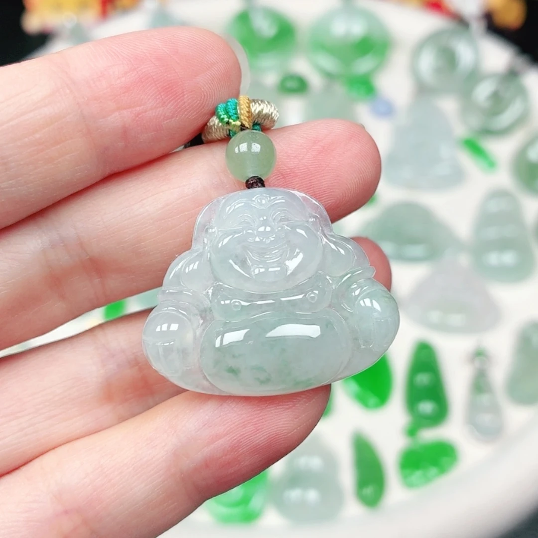 翡翠未镶嵌颈饰缅甸天然A货翡翠