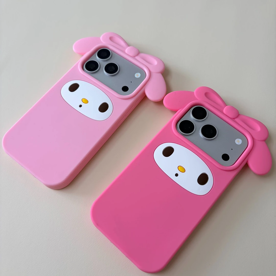 卡通蝴蝶结美乐蒂表情适用iPhone17promax手机壳苹果16/15/14硅胶