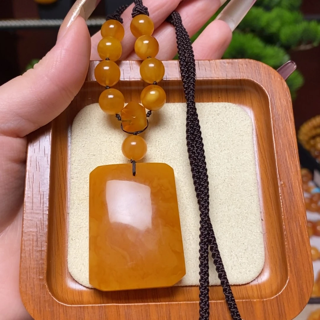 【闪购商品】蜜蜡颈饰未镶嵌项链