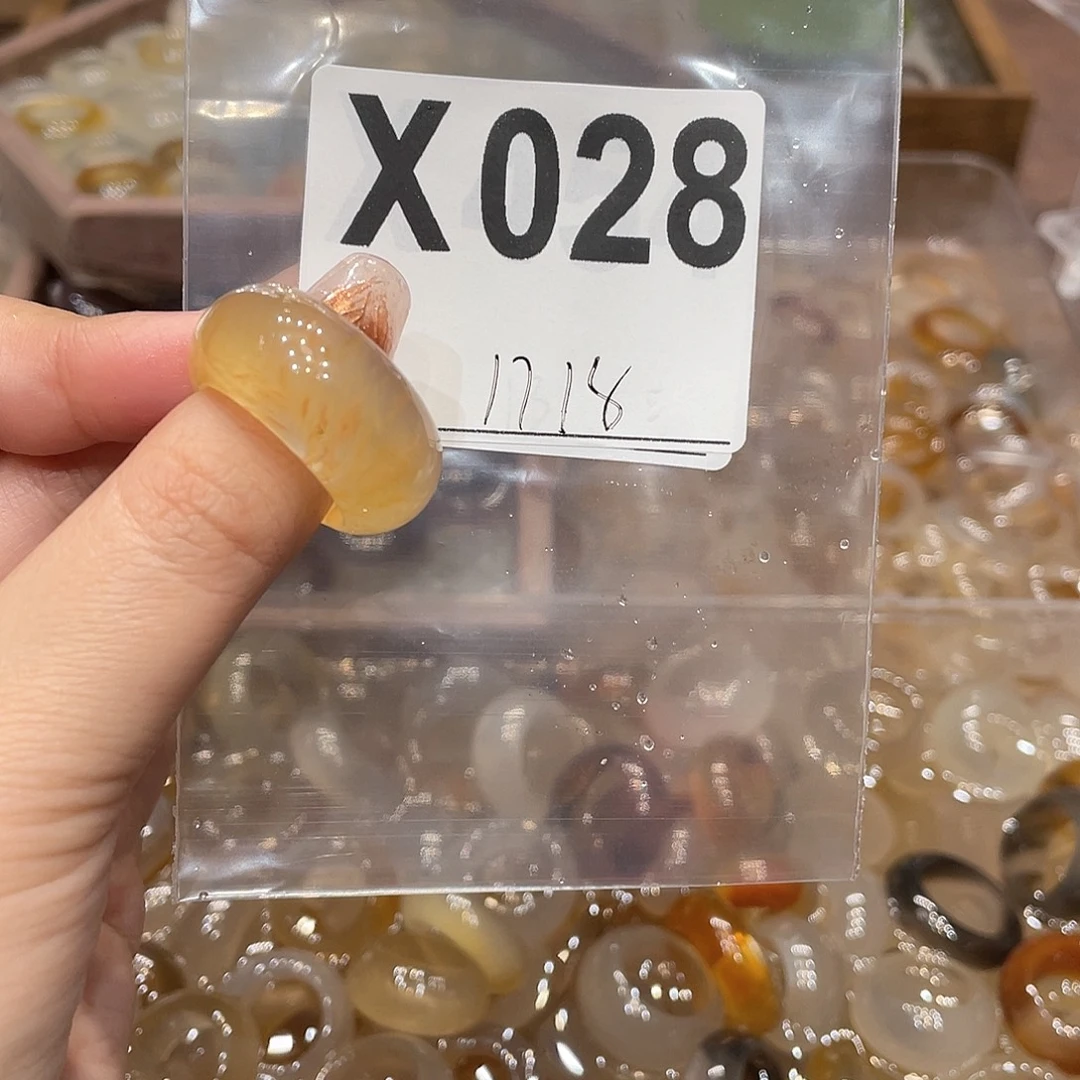 玛瑙/玉髓未镶嵌戒指028