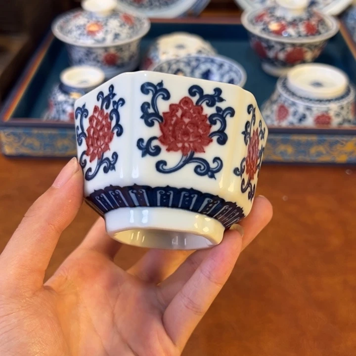 摆件景德镇陶瓷茶器百宝箱