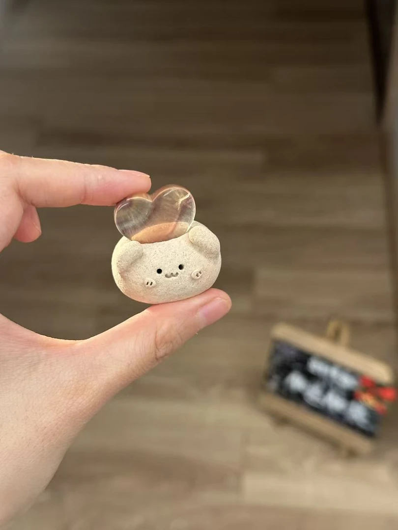 水晶小豆丁可爱盈石爱心