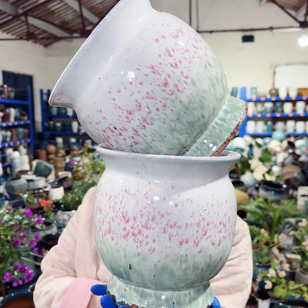 紫砂花盆高20宽19