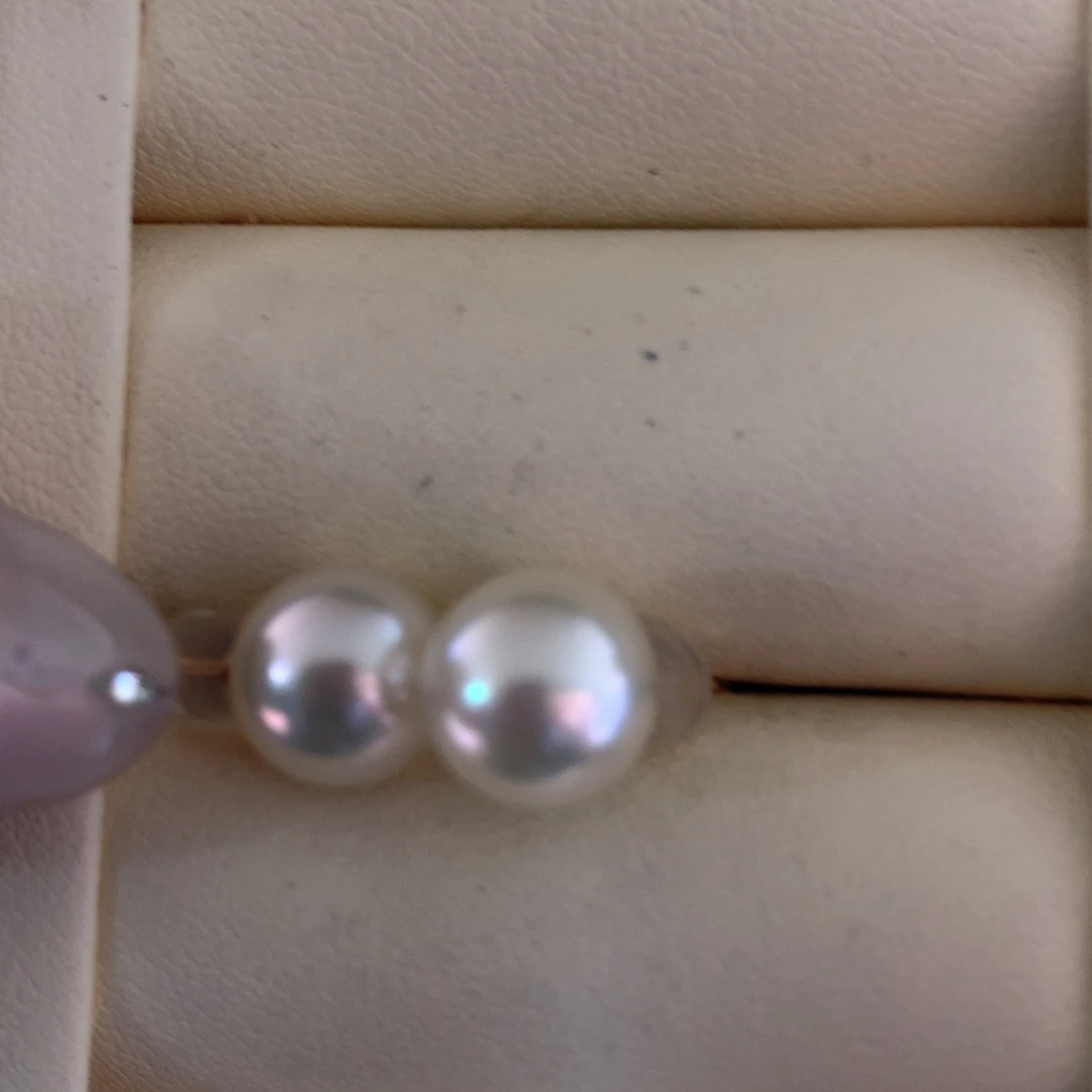 18K金镶嵌耳饰海水珍珠