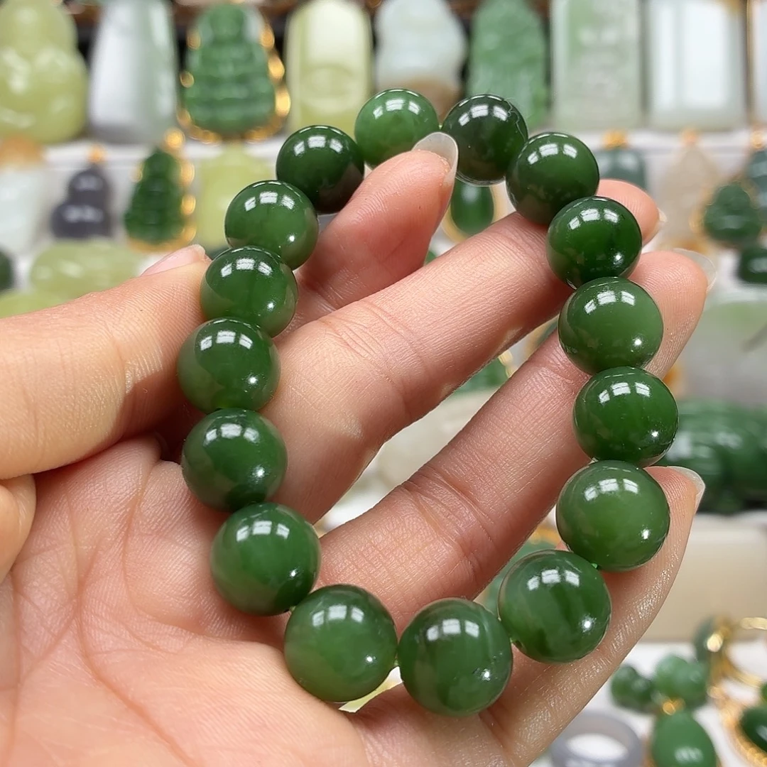 *****和田玉未镶嵌颈饰12漏