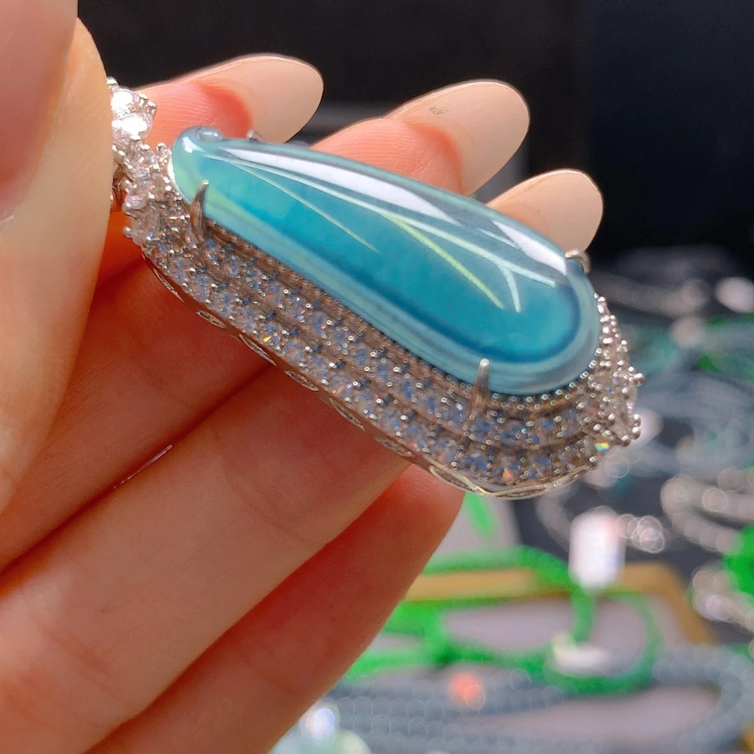 翡翠未镶嵌耳饰天然翡翠