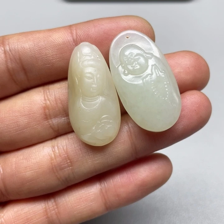 和田玉吊坠(不含链)未镶嵌非*