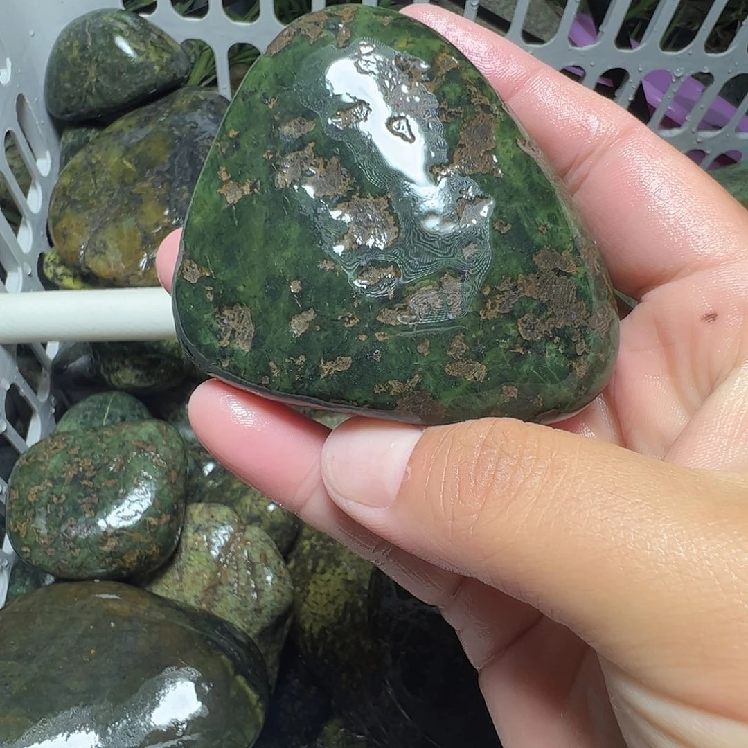 蛇纹石玉合金珠宝奇石一****~