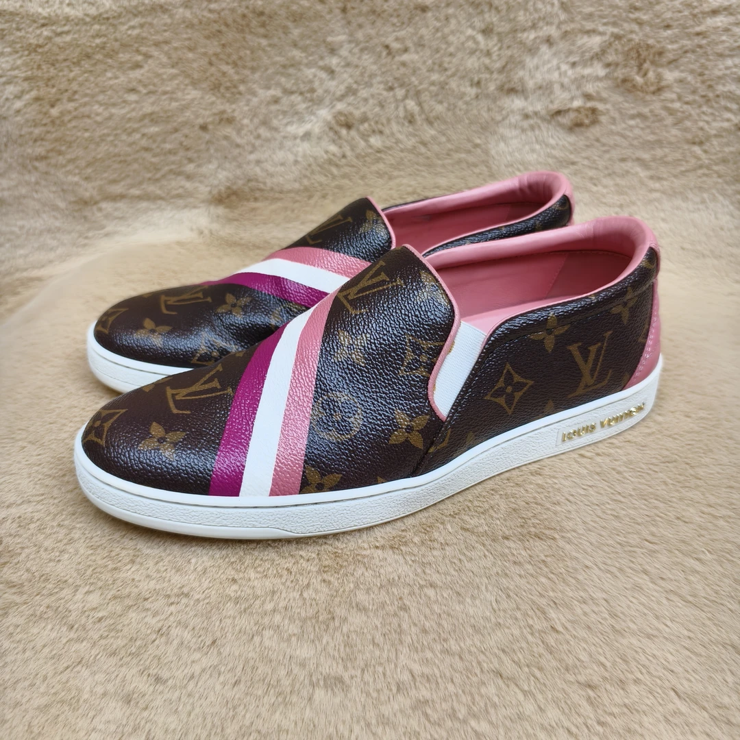 99新 LouisVuitton/路易威登 经典老花板鞋 37码 BB10081