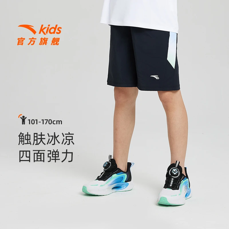 安踏儿童五分裤2025年夏季新款男大童舒适透气户外休闲百搭P