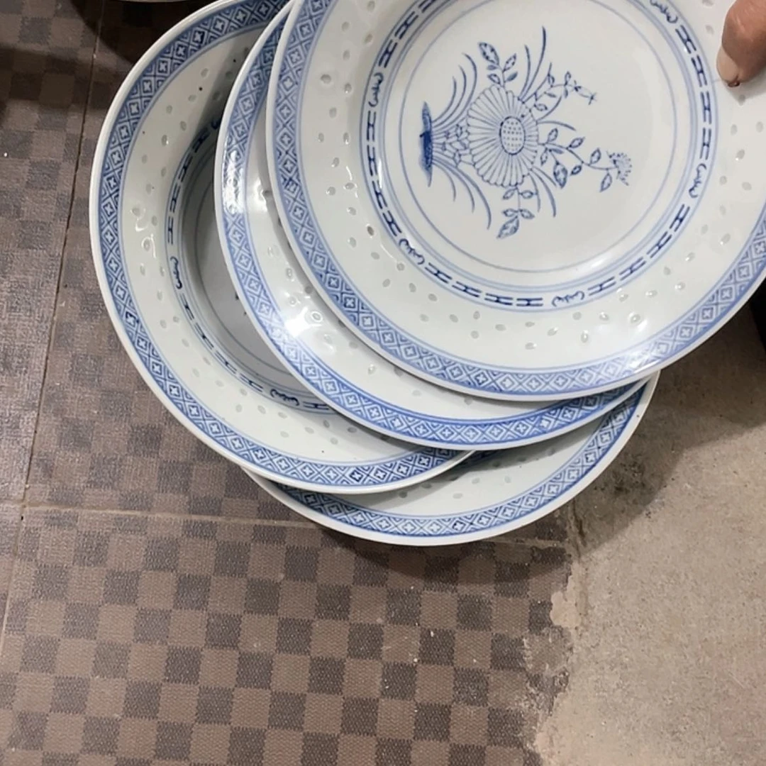 【闪购商品】瓷片用****6景德镇22.5公分4个微瑕