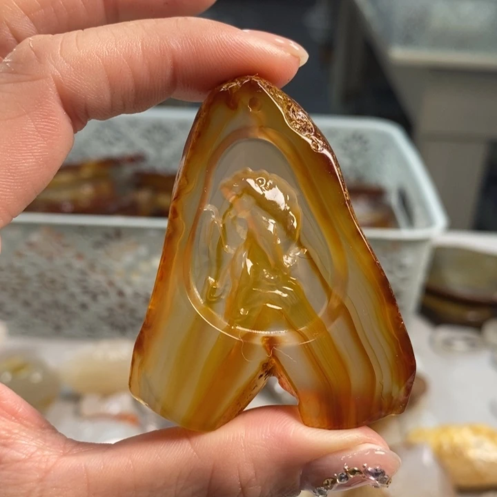 玛瑙/玉髓吊坠(不含链)未镶嵌