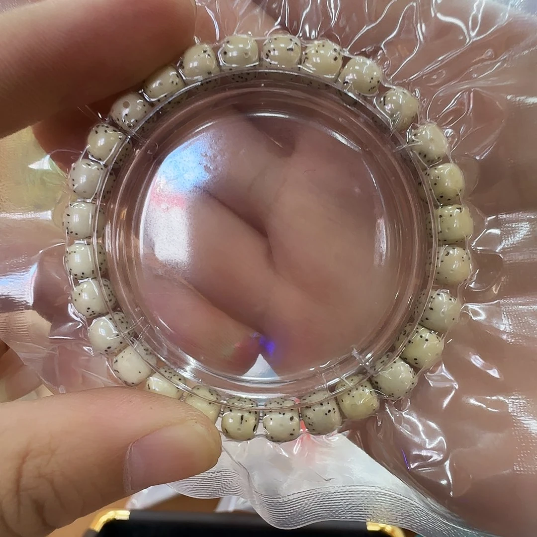 星月菩提手串T2965星月通白单圈8mm左右