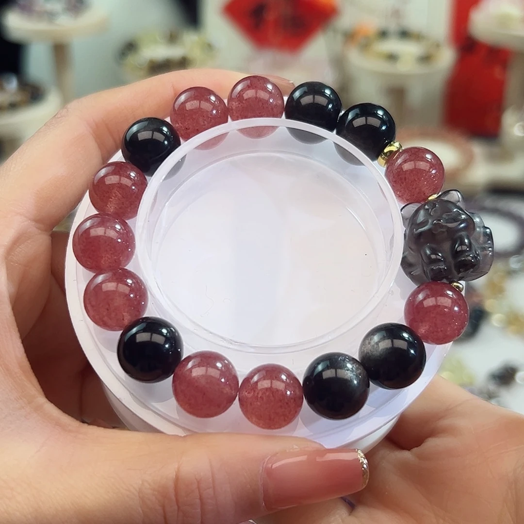 水晶手链未镶嵌水晶手串12m m