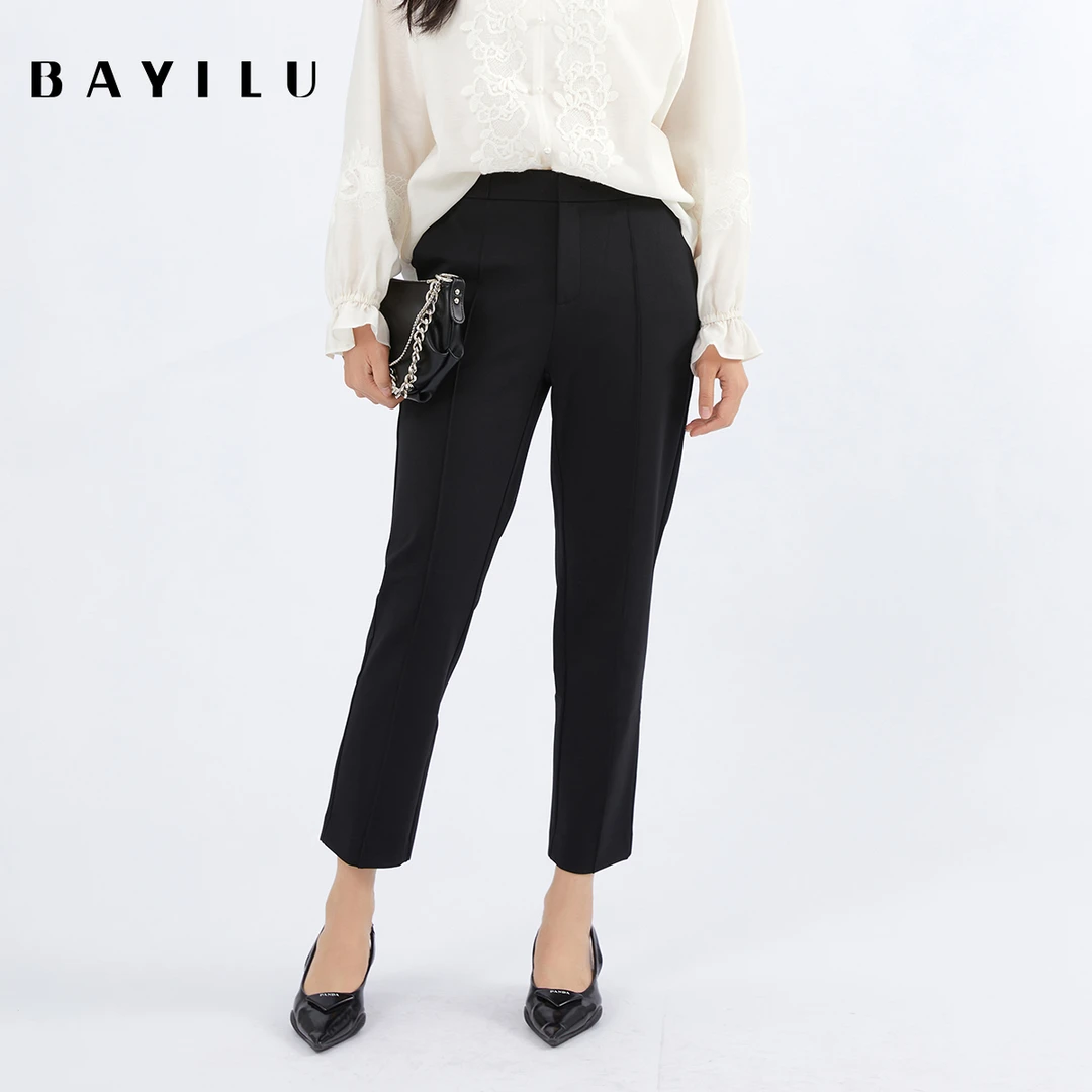 【品牌】芭依璐秋季裤子显瘦西装裤子93K2991