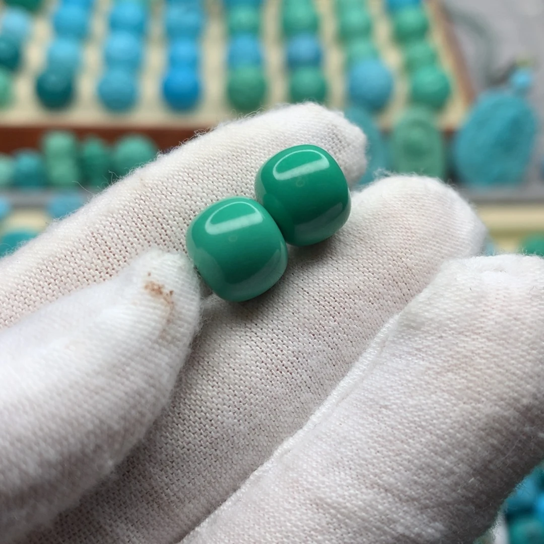 高瓷绿色卡10老邢一对