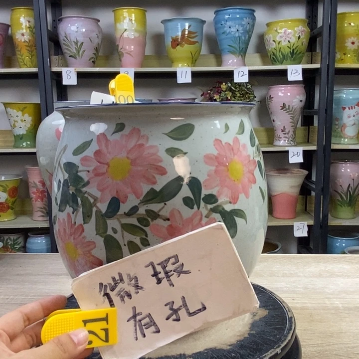 景德镇高温陶瓷花盆