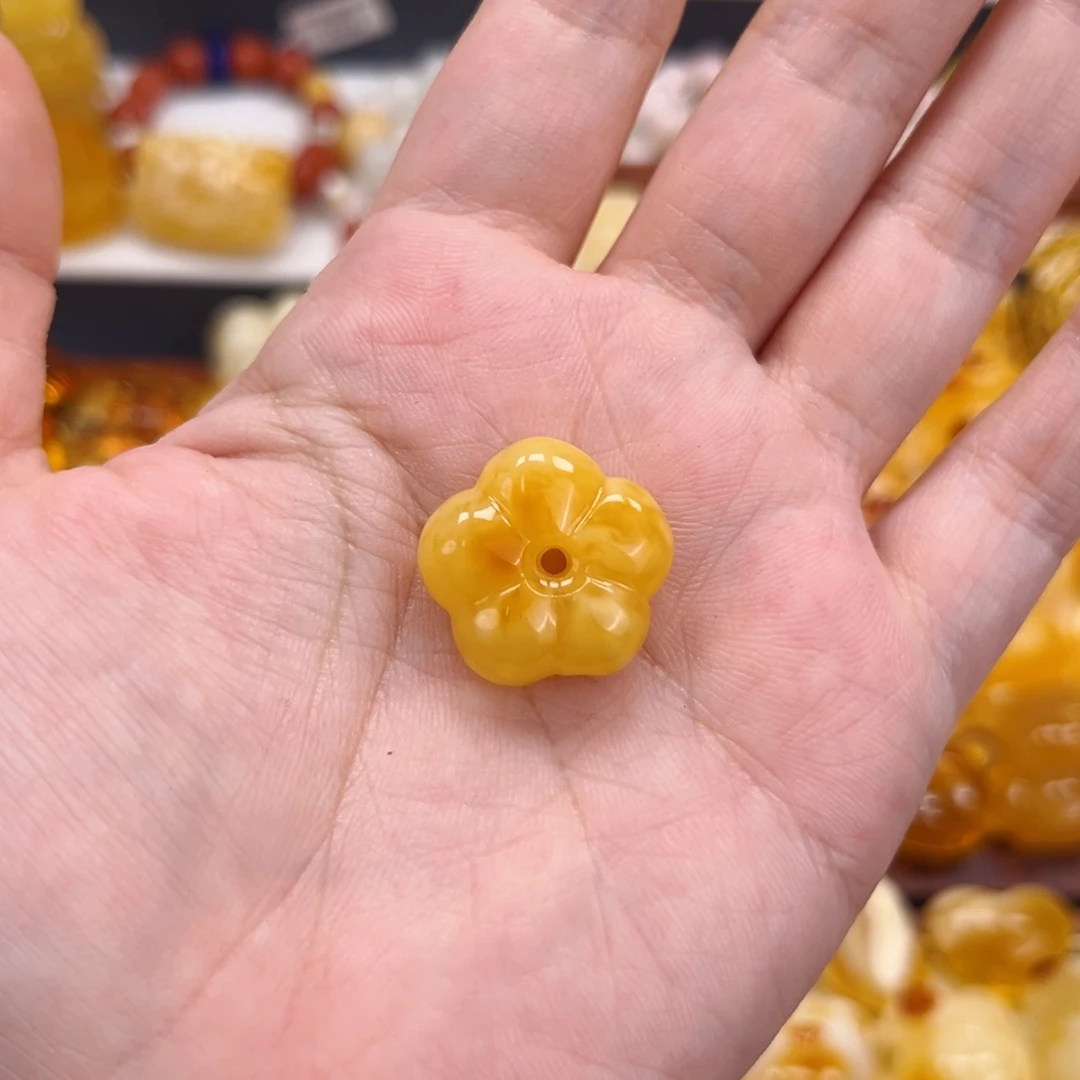 未镶嵌定制琥珀花花