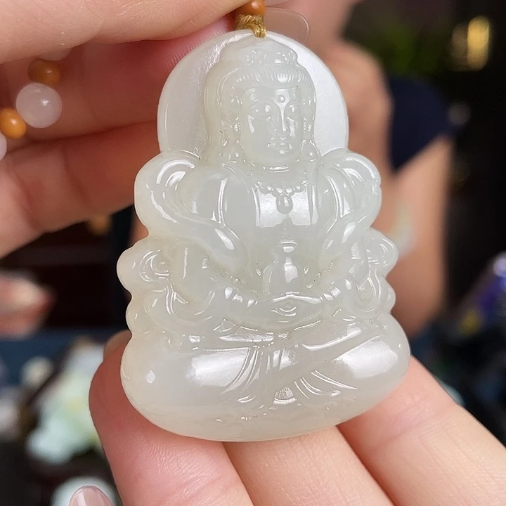 颈饰未镶嵌和田玉定制发货