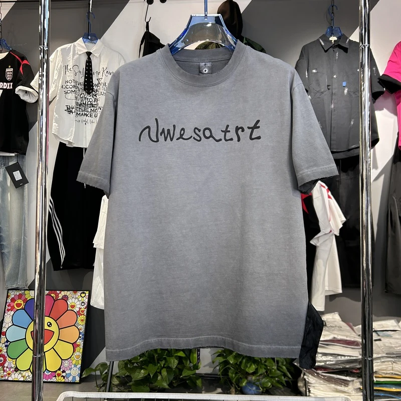 潮牌25夏新款美式复古t恤男夏季重磅潮牌短袖潮流宽松半袖3337