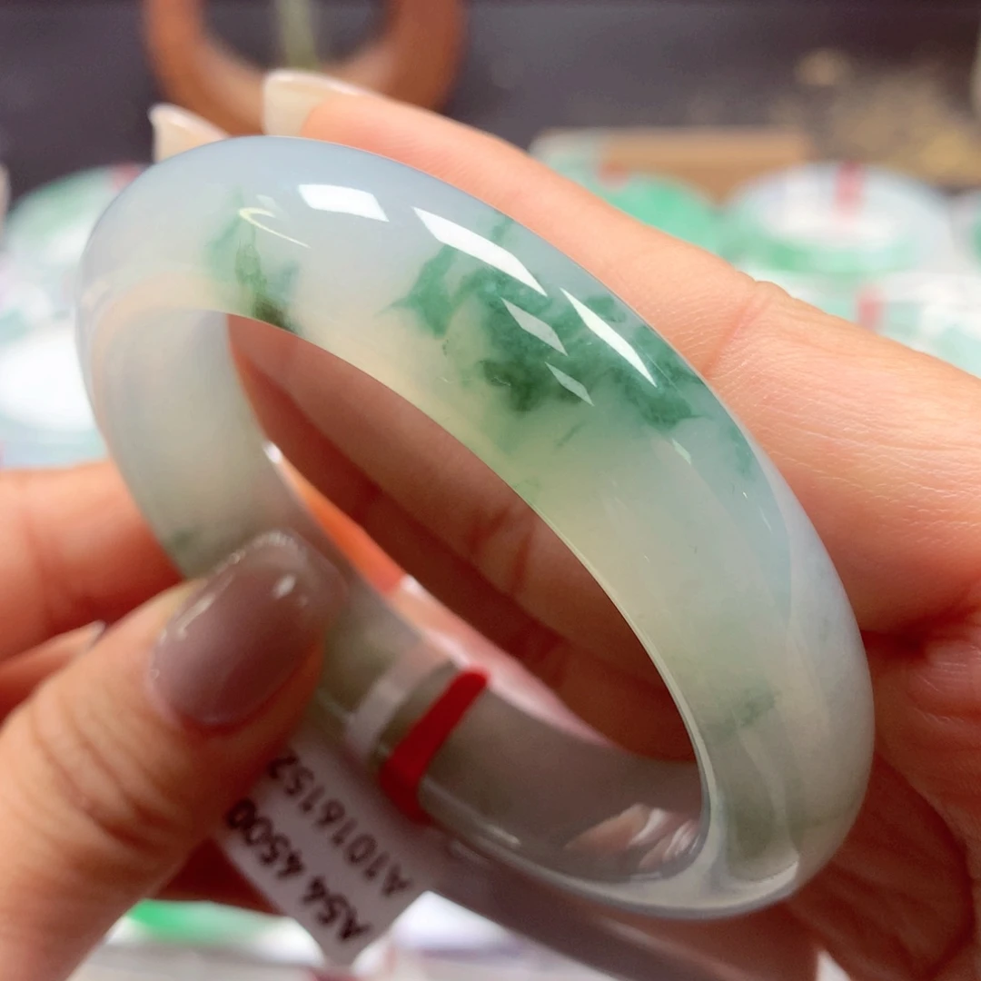 翡翠手镯未镶嵌54正73号88