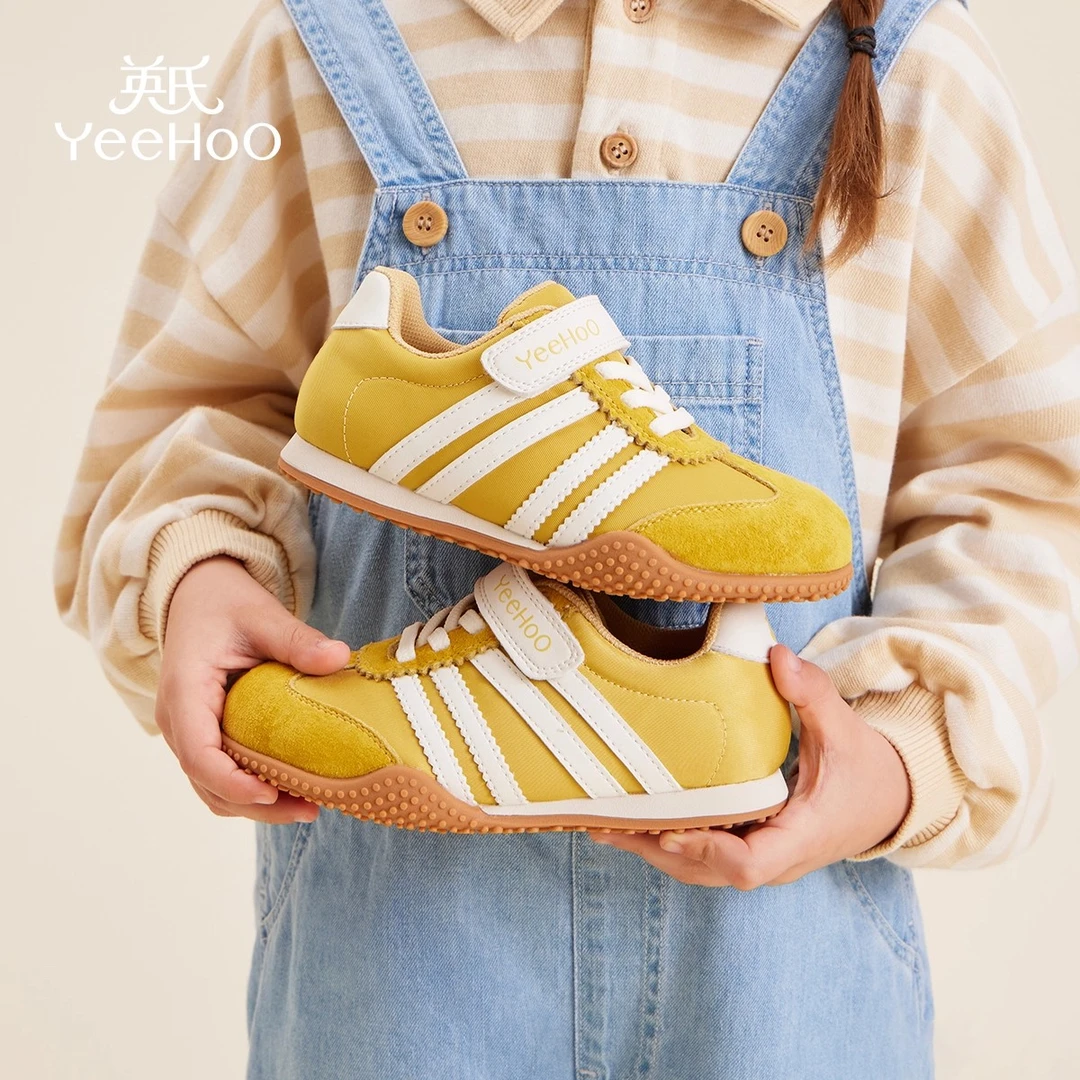 英氏童鞋儿童运动鞋女童德训鞋休闲百搭男童鞋轻便宝宝鞋子6571