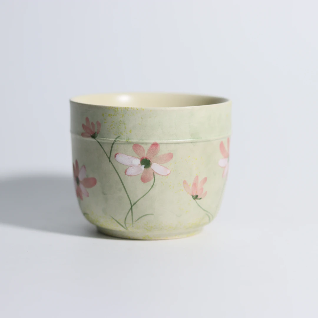 2月新093手绘雏菊系列手握杯