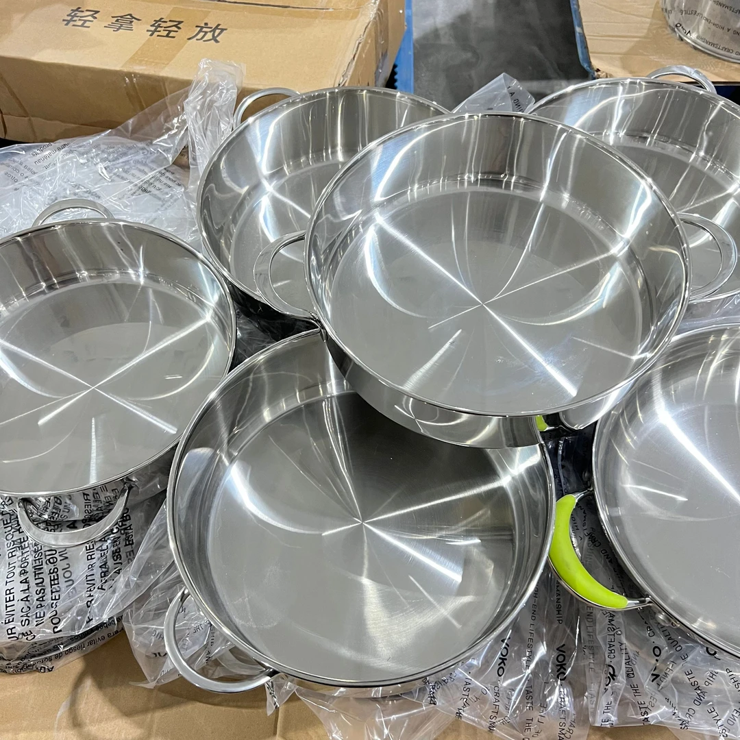 3-393 库存双耳煎锅26CM杂款按顺序发