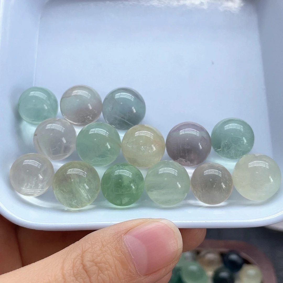 未镶嵌水晶珠宝半成品44莹石单株无裂