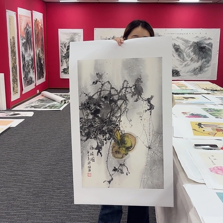 国画葫芦图画作品