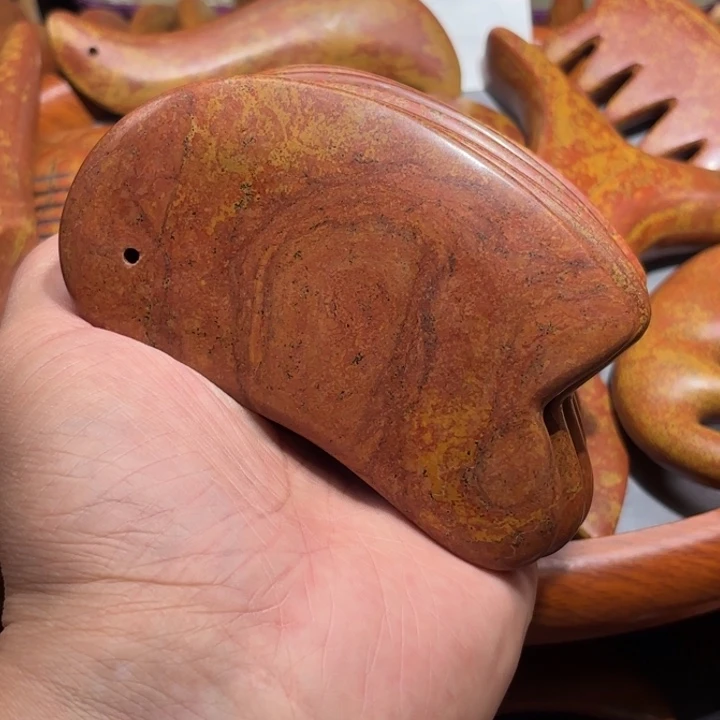 红砭石精品款面部刮痧板
