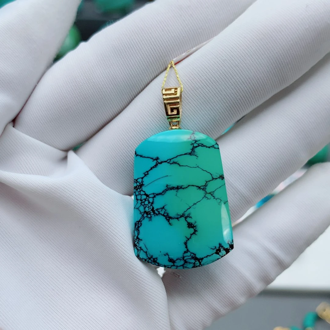 绿松石其他18K金镶嵌