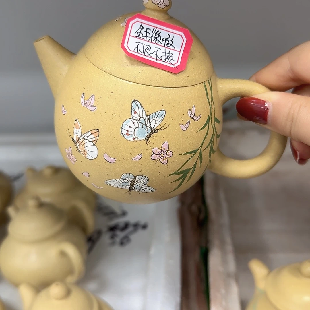 紫砂茶壶黄龙山原矿本绿280