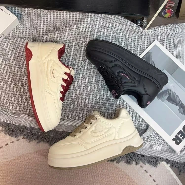 小白鞋2025春夏季新款厚底百搭增高休闲运动板鞋软底鞋时尚MB-1