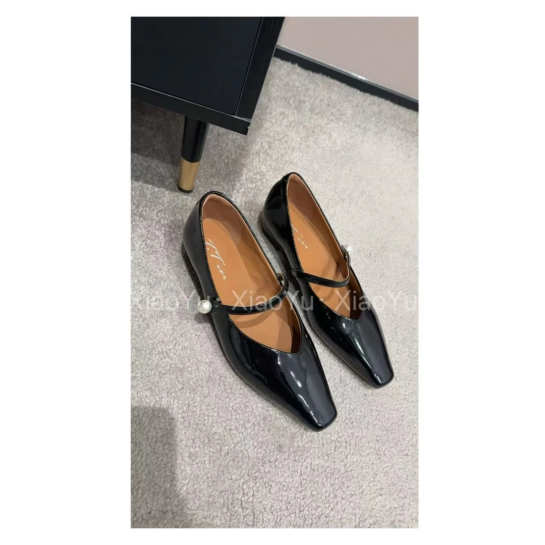 【No退换】瑕疵品 真皮【珍珠玛丽珍鞋】 668-55