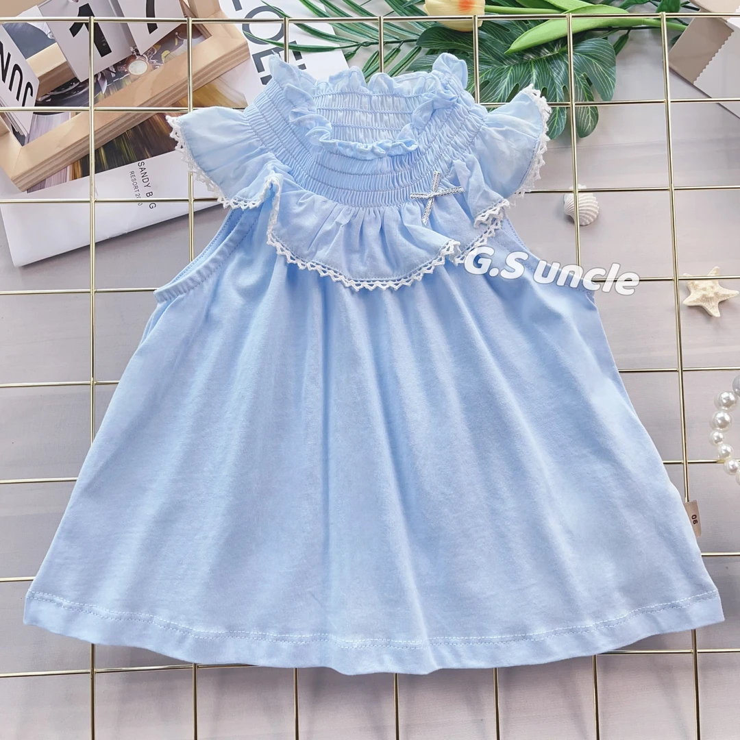 【岚山雪】A023女宝夏款百搭娃娃衫时尚洋气上衣