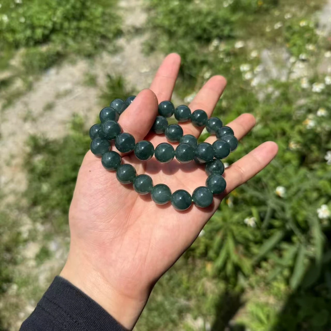 天然A货翡翠蓝水手串v1755-卡12mm-多样性发一