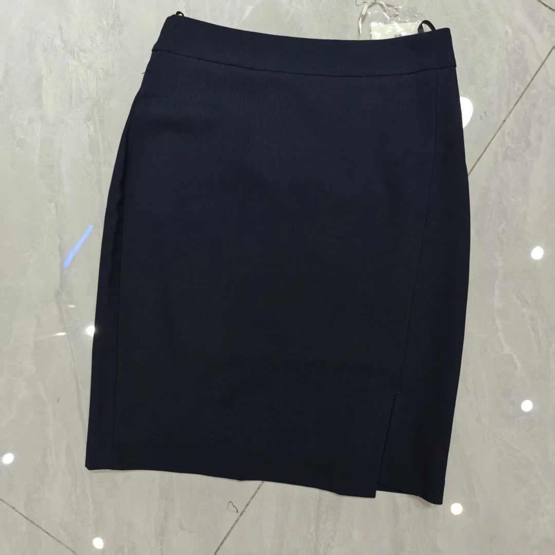 0328黑色高腰短裙薄款通勤风轻职风夏季半裙百搭女装时尚半身裙