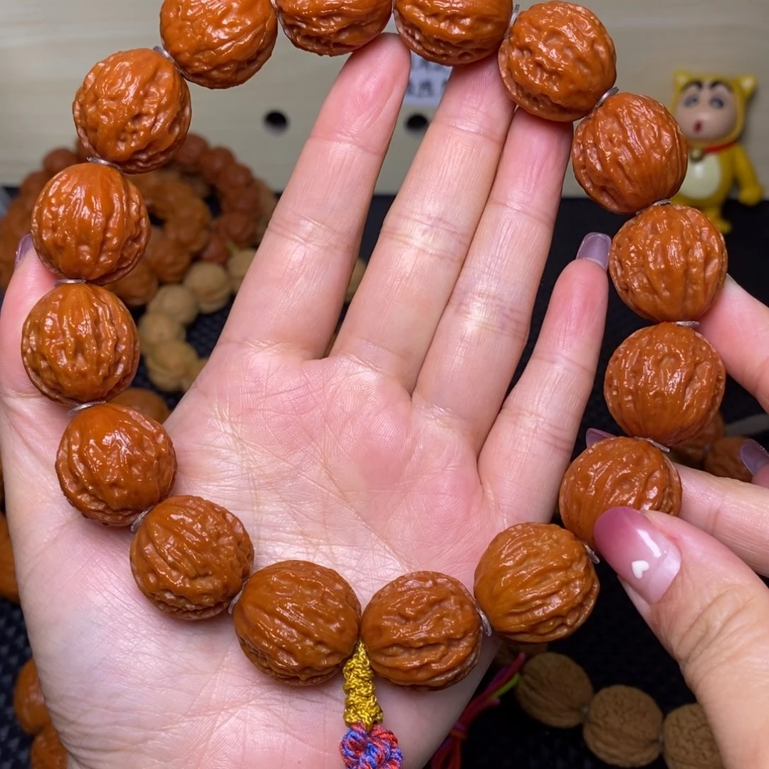高****文玩核桃手串八棱手持