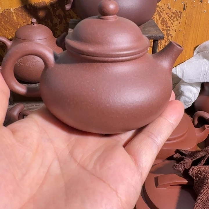 茶壶紫砂紫泥容天130cc