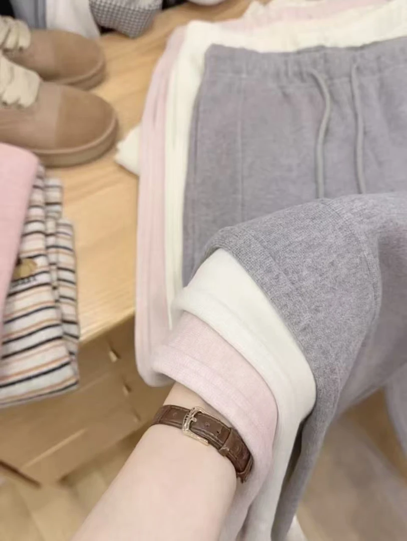 七言家 过冬裤高克重#高腰显瘦莱赛尔天丝羊毛直筒裤@