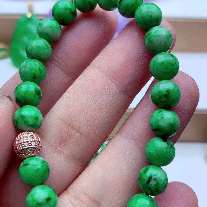 翡翠未镶嵌手链手串