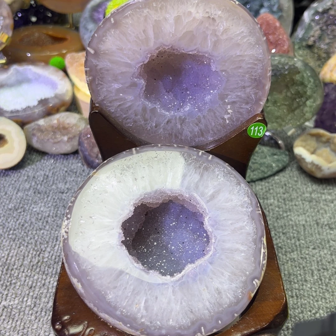 紫晶未镶嵌摆件水晶