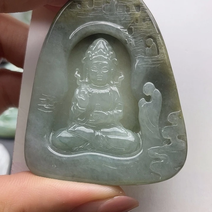 翡翠未镶嵌颈饰天然翡翠