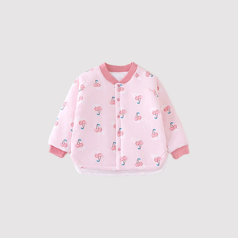 120克洋气圆领棉服厚款打底棉服棉袄A类男女儿童幼外出服内搭家居