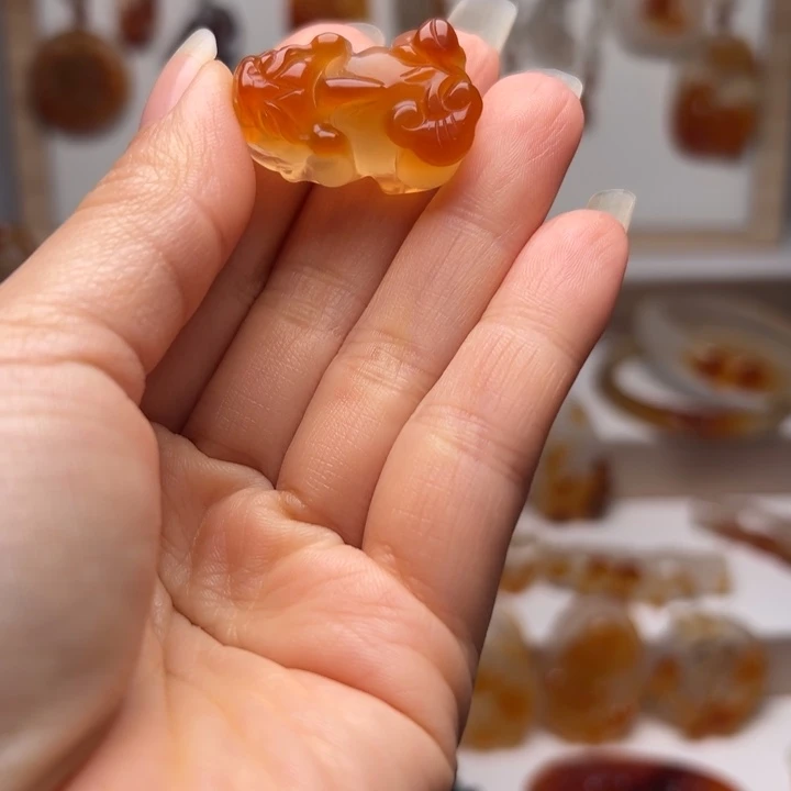 玛瑙/玉髓合金吊坠