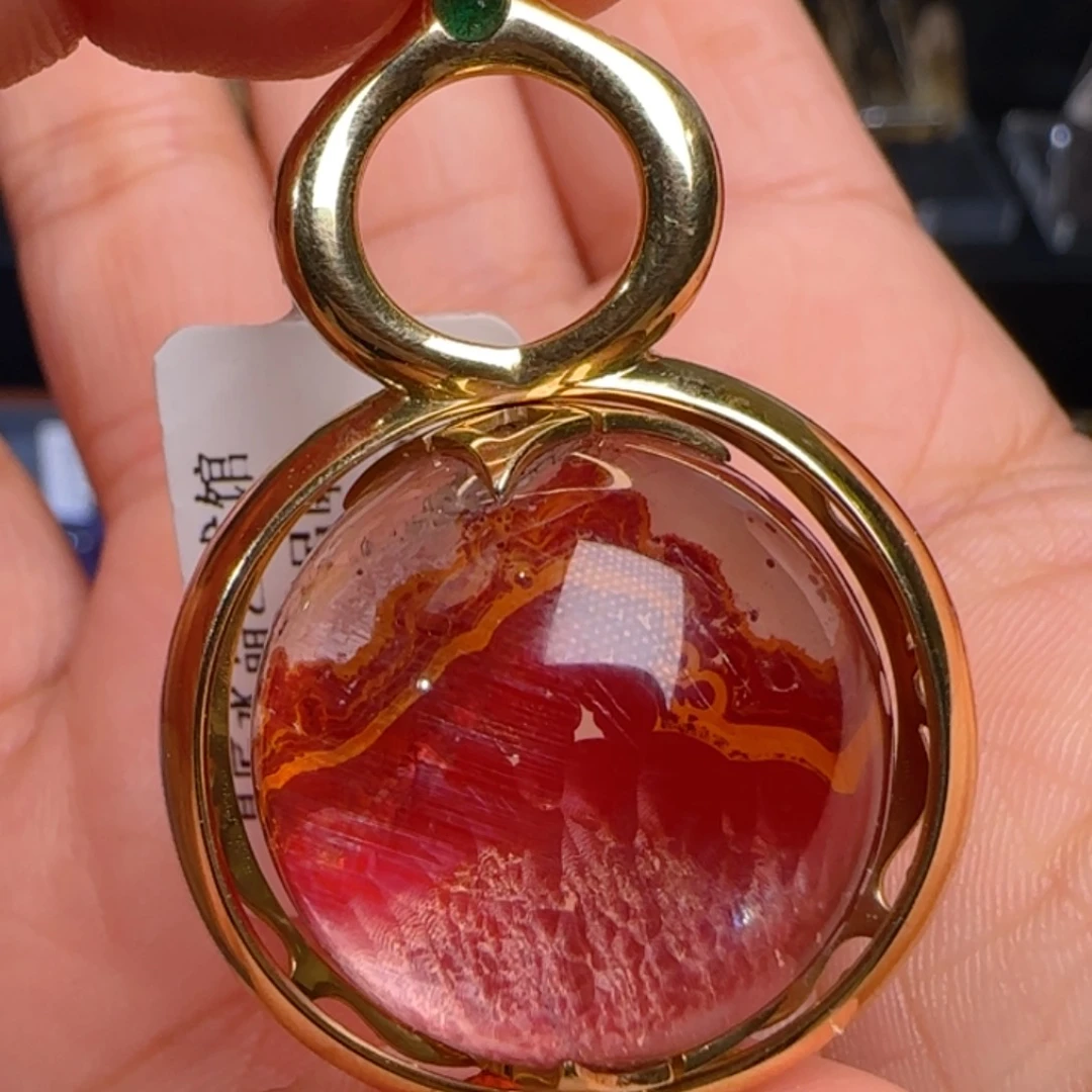 项链18K金镶嵌水晶JP55840