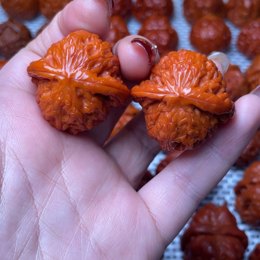 桃核吊坠文玩核桃 手把件 磨盘 35